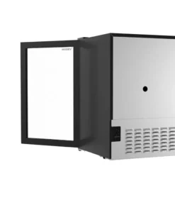 Husky 2.4 Cu. ft. 60-Can Freestanding Beverage Cooler Countertop Mini Fridge with Glass Door without Freezer (Black) -FixPro Store black husky beverage wine combos osfg017 bl fa 1000