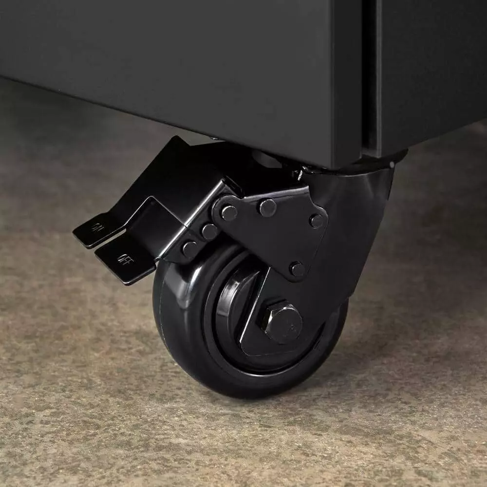 Husky Ready-to-Assemble 24-Gauge Steel 1-Drawer 2-Door Garage Base Cabinet in Black (28 in. W x 33 in. H x 18 in. D 11 Husky Ready-to-Assemble 24-Gauge Steel 1-Drawer 2-Door Garage Base Cabinet in Black (28 in. W x 33 in. H x 18 in. D - Image 9