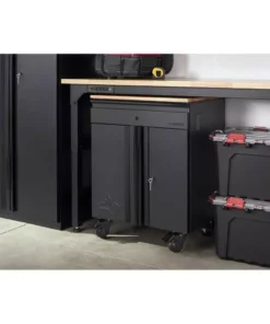 Husky Ready-to-Assemble 24-Gauge Steel 1-Drawer 2-Door Garage Base Cabinet in Black (28 in. W x 33 in. H x 18 in. D 29 Husky Ready-to-Assemble 24-Gauge Steel 1-Drawer 2-Door Garage Base Cabinet in Black (28 in. W x 33 in. H x 18 in. D -FixPro Store black husky free standing cabinets g2801b us 31 1000