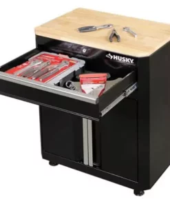 Husky Ready-to-Assemble 24-Gauge Steel 1-Drawer 2-Door Garage Base Cabinet in Black (28 in. W x 33 in. H x 18 in. D 20 Husky Ready-to-Assemble 24-Gauge Steel 1-Drawer 2-Door Garage Base Cabinet in Black (28 in. W x 33 in. H x 18 in. D -FixPro Store black husky free standing cabinets g2801b us 66 1000