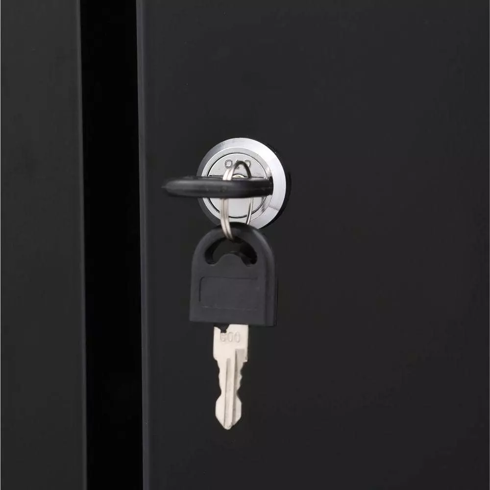 Husky Ready-to-Assemble 24-Gauge Steel Freestanding Garage Cabinet in Black (30 in. W x 72 in. H x 18 in. D) 10 Husky Ready-to-Assemble 24-Gauge Steel Freestanding Garage Cabinet in Black (30 in. W x 72 in. H x 18 in. D) - Image 8