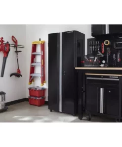Husky Ready-to-Assemble 24-Gauge Steel Freestanding Garage Cabinet in Black (36 in. W x 72 in. H x 18 in. D) -FixPro Store black husky free standing cabinets g3602t us 31 1000
