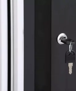 Husky Ready-to-Assemble 24-Gauge Steel Freestanding Garage Cabinet in Black (36 in. W x 72 in. H x 18 in. D) -FixPro Store black husky free standing cabinets g3602t us 77 1000