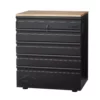 Husky Heavy Duty Welded 18-Gauge Steel 5-Drawer Garage Base Cabinet in Black (28 in. W x 32 in. H x 21.5 in. D) 1 Husky Heavy Duty Welded 18-Gauge Steel 5-Drawer Garage Base Cabinet in Black (28 in. W x 32 in. H x 21.5 in. D) -FixPro Store black husky free standing cabinets htc100007 64 1000
