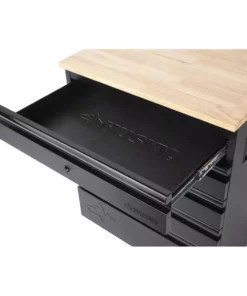 Husky Heavy Duty Welded 18-Gauge Steel 5-Drawer Garage Base Cabinet in Black (28 in. W x 32 in. H x 21.5 in. D) -FixPro Store black husky free standing cabinets htc100007 66 1000