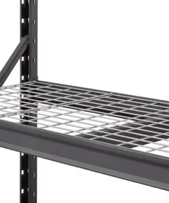 Husky 3-Tier Heavy Duty Industrial Welded Steel Garage Storage Shelving Unit in Black (65 in. W x 54 in. H x 24 in. D) -FixPro Store black husky freestanding shelving units hbr652454w3 31 1000