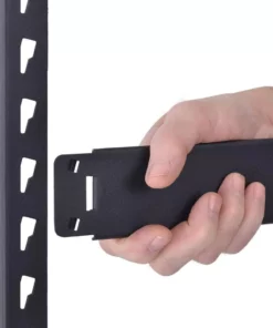 Husky 5-Tier Heavy Duty Boltless Steel Garage Storage Shelving Unit in Black (48 in. W x 78 in. H x 24 in. D) -FixPro Store black husky freestanding shelving units n2r482478w5b 1f 1000