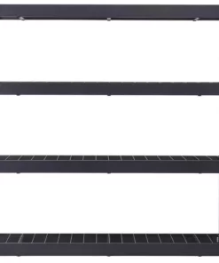 Husky 4-Tier Industrial Duty Steel Freestanding Garage Storage Shelving Unit in Black (77 in. W x 78 in. H x 24 in. D) -FixPro Store black husky freestanding shelving units n2w772478w4b 77 1000