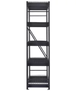 Husky 5-Tier Industrial Duty Steel Freestanding Garage Storage Shelving Unit in Black (90 in. W x 90 in. H x 24 in. D) 20 Husky 5-Tier Industrial Duty Steel Freestanding Garage Storage Shelving Unit in Black (90 in. W x 90 in. H x 24 in. D) -FixPro Store black husky freestanding shelving units n2w902490w5b 1d 1000