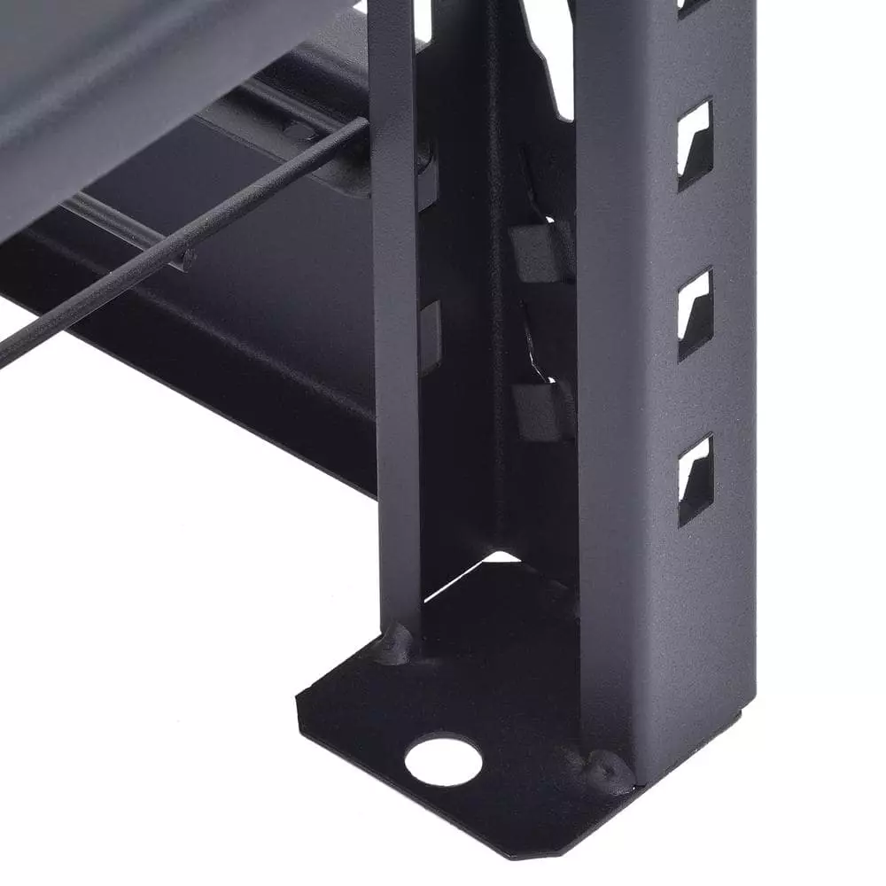 Husky 5-Tier Industrial Duty Steel Freestanding Garage Storage Shelving Unit in Black (90 in. W x 90 in. H x 24 in. D) 16 Husky 5-Tier Industrial Duty Steel Freestanding Garage Storage Shelving Unit in Black (90 in. W x 90 in. H x 24 in. D) - Image 14