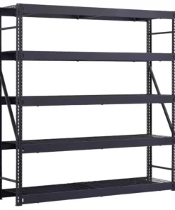 Husky 5-Tier Industrial Duty Steel Freestanding Garage Storage Shelving Unit in Black (90 in. W x 90 in. H x 24 in. D) 18 Husky 5-Tier Industrial Duty Steel Freestanding Garage Storage Shelving Unit in Black (90 in. W x 90 in. H x 24 in. D) -FixPro Store black husky freestanding shelving units n2w902490w5b 40 1000
