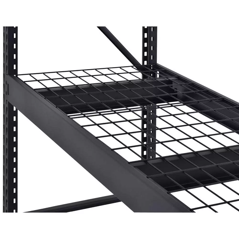 Husky 5-Tier Industrial Duty Steel Freestanding Garage Storage Shelving Unit in Black (90 in. W x 90 in. H x 24 in. D) 13 Husky 5-Tier Industrial Duty Steel Freestanding Garage Storage Shelving Unit in Black (90 in. W x 90 in. H x 24 in. D) - Image 11