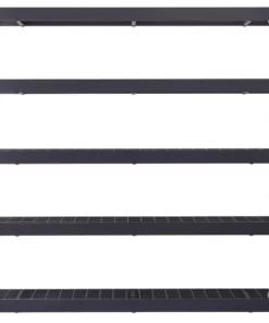 Husky 5-Tier Industrial Duty Steel Freestanding Garage Storage Shelving Unit in Black (90 in. W x 90 in. H x 24 in. D) 22 Husky 5-Tier Industrial Duty Steel Freestanding Garage Storage Shelving Unit in Black (90 in. W x 90 in. H x 24 in. D) -FixPro Store black husky freestanding shelving units n2w902490w5b 77 1000