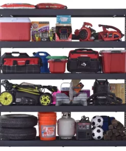 Husky 5-Tier Industrial Duty Steel Freestanding Garage Storage Shelving Unit in Black (90 in. W x 90 in. H x 24 in. D) 19 Husky 5-Tier Industrial Duty Steel Freestanding Garage Storage Shelving Unit in Black (90 in. W x 90 in. H x 24 in. D) -FixPro Store black husky freestanding shelving units n2w902490w5b a0 1000