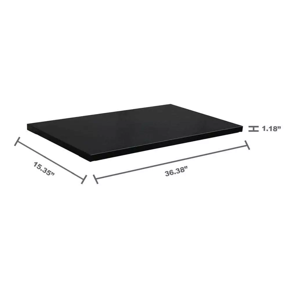 Husky 2-Pack Steel Shelf Set in Black (36 in. W x 15 in. D) for Ready-to-Assemble 36 in. Freestanding Garage Cabinet 5 Husky 2-Pack Steel Shelf Set in Black (36 in. W x 15 in. D) for Ready-to-Assemble 36 in. Freestanding Garage Cabinet - Image 3