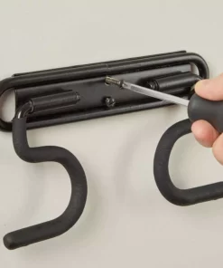 Husky 50 lbs. Heavy-Duty Wall-Mounted Double S-Hook with Mounting Hardware -FixPro Store black husky garage storage hooks 815300 fa 1000