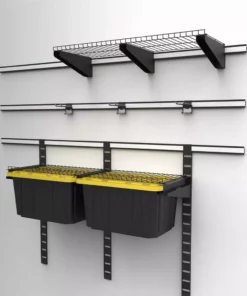 Husky 6 in. Quad Hook for Garage Slat Wall and Track Systems -FixPro Store black husky garage storage hooks 90236hwfq c3 1000