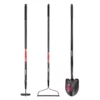 Husky 3-Piece Fiberglass Essential Lawn and Garden Tool Set with Grip