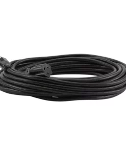 Husky 50 ft. 14/3 Oil Resistant Indoor/Outdoor Extension Cord, Black -FixPro Store black husky general purpose cords hd 277 614 40 1000