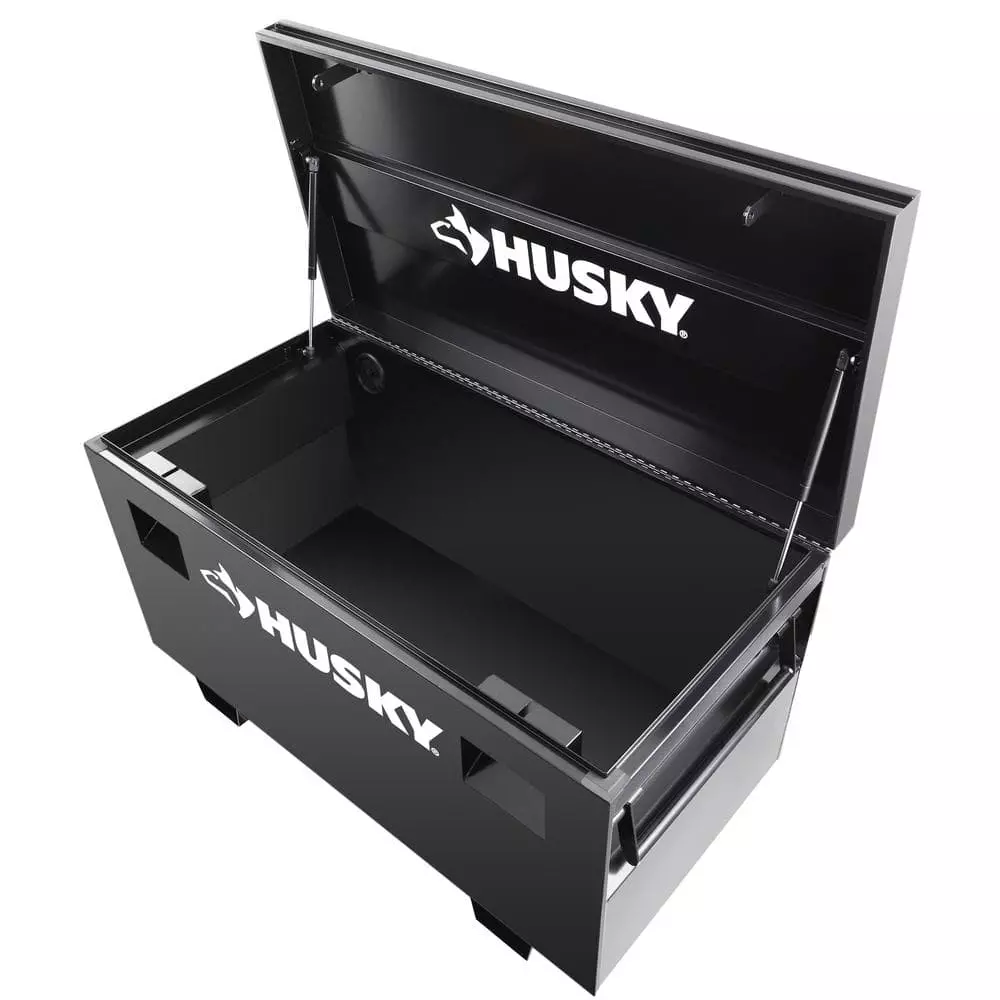 Husky 48 in. W x 24 in. D Steel Job Site Tool Box in Black 5 Husky 48 in. W x 24 in. D Steel Job Site Tool Box in Black - Image 3