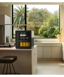 Husky 1.5 Cu. ft. Glass Door Freestanding Countertop Beverage Refrigerator with Reversible Door without Freezer (Black) 15 Husky 1.5 Cu. ft. Glass Door Freestanding Countertop Beverage Refrigerator with Reversible Door without Freezer (Black) -FixPro Store black husky mini fridges osfg011 bm 1f 1000