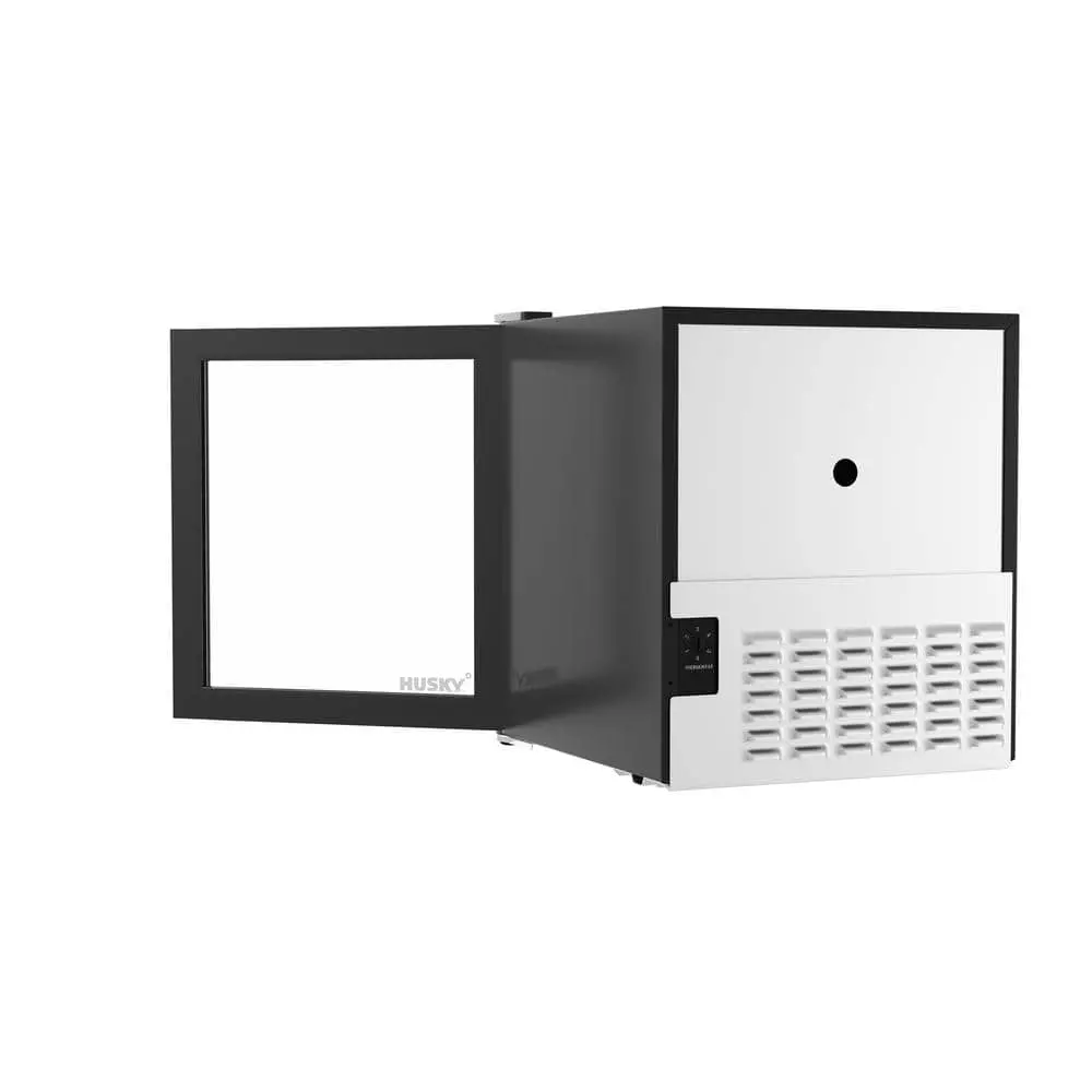 Husky 1.5 Cu. ft. Glass Door Freestanding Countertop Beverage Refrigerator with Reversible Door without Freezer (Black) 4 Husky 1.5 Cu. ft. Glass Door Freestanding Countertop Beverage Refrigerator with Reversible Door without Freezer (Black) - Image 2