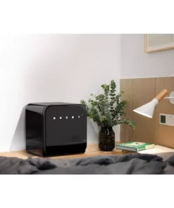 Husky 1.51 Cu. ft. 40-Can Retro Freestanding Quiet Compact Countertop Mini Fridge with Reversible Door without Freezer (Black) -FixPro Store black husky mini fridges osfr002 bm 31 1000