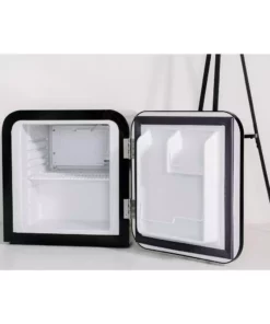 Husky 1.51 Cu. ft. 40-Can Retro Freestanding Quiet Compact Countertop Mini Fridge with Reversible Door without Freezer (Black) -FixPro Store black husky mini fridges osfr002 bm 40 1000