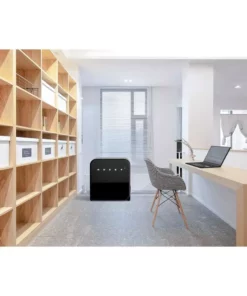 Husky 1.51 Cu. ft. 40-Can Retro Freestanding Quiet Compact Countertop Mini Fridge with Reversible Door without Freezer (Black) -FixPro Store black husky mini fridges osfr002 bm 4f 1000