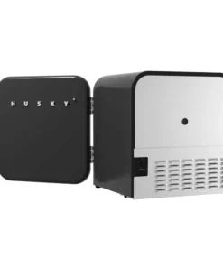 Husky 1.51 Cu. ft. 40-Can Retro Freestanding Quiet Compact Countertop Mini Fridge with Reversible Door without Freezer (Black) -FixPro Store black husky mini fridges osfr002 bm 66 1000