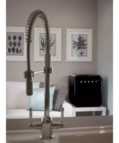 Husky 1.51 Cu. ft. 40-Can Retro Freestanding Quiet Compact Countertop Mini Fridge with Reversible Door without Freezer (Black) -FixPro Store black husky mini fridges osfr002 bm fa 1000