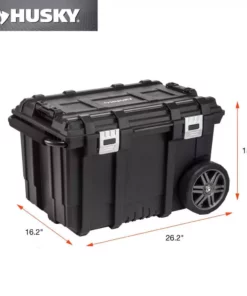 Husky 26 in. Connect Rolling Tool Box Black -FixPro Store black husky modular tool storage systems 228224 1d 1000