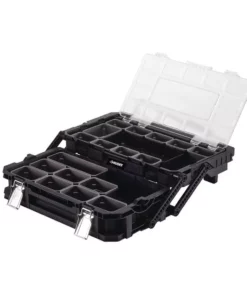 Husky 22 in. 22-Compartment Connect Cantilever Organizer for Small Parts Organizer -FixPro Store black husky modular tool storage systems 230379 1f 1000