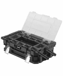 Husky 22 in. 22-Compartment Connect Cantilever Organizer for Small Parts Organizer -FixPro Store black husky modular tool storage systems 230379 4f 1000