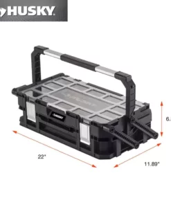 Husky 22 in. 22-Compartment Connect Cantilever Organizer for Small Parts Organizer -FixPro Store black husky modular tool storage systems 230379 77 1000