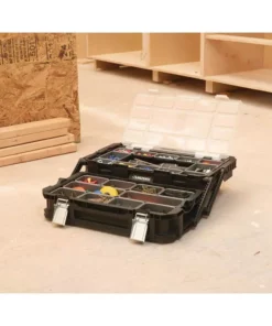 Husky 22 in. 22-Compartment Connect Cantilever Organizer for Small Parts Organizer -FixPro Store black husky modular tool storage systems 230379 e1 1000