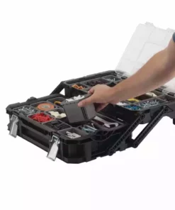 Husky 22 in. 22-Compartment Connect Cantilever Organizer for Small Parts Organizer -FixPro Store black husky modular tool storage systems 230379 fa 1000