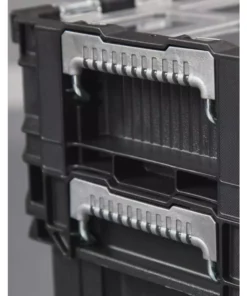 Husky 22 in. Connect Rolling System Plastic Tool Box -FixPro Store black husky modular tool storage systems 230381 76 1000