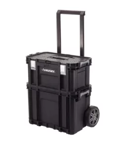 Husky 22 in. Connect Rolling System Tool Box -FixPro Store black husky modular tool storage systems 230381 fa 1000 1
