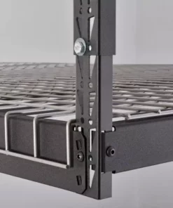 Husky Adjustable Height Overhead Ceiling Mount Garage Rack in Black (42 in. H x 96 in. W x 32 in. D) -FixPro Store black husky overhead garage storage acr3296b p 44 1000