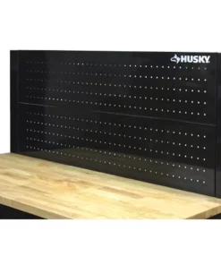 Husky 46 in. Pegboard Back Wall for Mobile Workbench -FixPro Store black husky pegboards d6tc09001 1d 1000