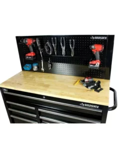 Husky 46 in. Pegboard Back Wall for Mobile Workbench -FixPro Store black husky pegboards d6tc09001 c3 1000