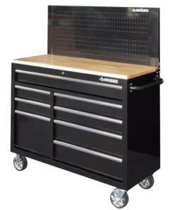 Husky 46 in. Pegboard Back Wall for Mobile Workbench -FixPro Store black husky pegboards d6tc09001 d4 1000