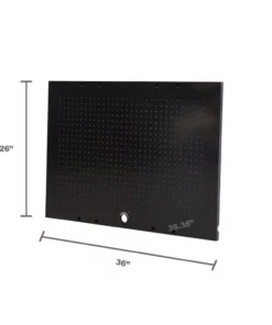 Husky 2-Pack Steel Pegboard Set in Black (36 in. W x 26 in. H) for Ready-to-Assemble Steel Garage Storage System -FixPro Store black husky pegboards g3600ap us a0 1000