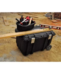 Husky 37 in. Rolling Tool Box Utility Cart Black -FixPro Store black husky portable tool boxes 209261 c3 1000