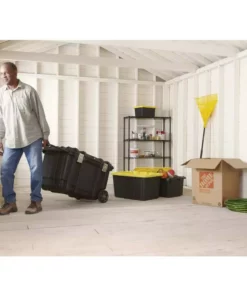 Husky 37 in. Rolling Tool Box Utility Cart Black -FixPro Store black husky portable tool boxes 209261 d4 1000