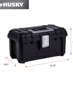 Husky 16 in. Black Plastic Portable Tool Box with Metal Latches 13 Husky 16 in. Black Plastic Portable Tool Box with Metal Latches -FixPro Store black husky portable tool boxes 235574 40 1000
