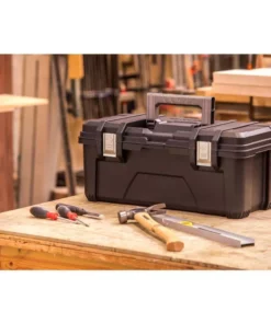 Husky 26 in. Black Plastic Portable Tool Box with Metal Latches -FixPro Store black husky portable tool boxes 235580 c3 1000