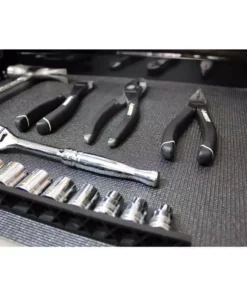 Husky 18 in. x 100 in. Black Premium Solid Drawer Liner -FixPro Store black husky shelf liners drawer liners dtc130001 1d 1000