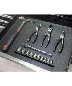 Husky 18 in. x 100 in. Black Premium Solid Drawer Liner -FixPro Store black husky shelf liners drawer liners dtc130001 a0 1000